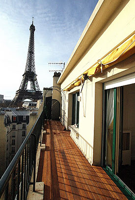 Paris Raffle: view from the south terrace of your elegant Parisian apartment