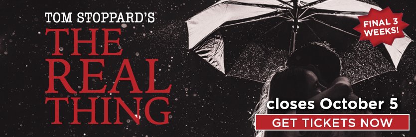 Lantern Theater Company proudly presents THE REAL THING by Tom Stoppard | Directed by Peter DeLaurier | On stage now through October 5, 2025